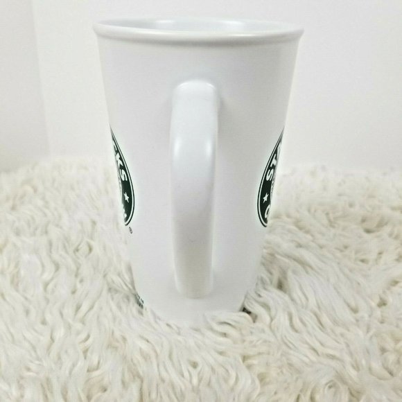 Starbucks 2006 Tall Coffee Cup Mug White Ceramic - Picture 3 of 8
